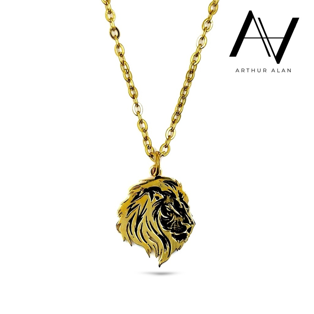 Lion Necklace (Gold) | Arthur Alan Jewelry